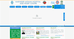 Desktop Screenshot of narindermohanhospital.net